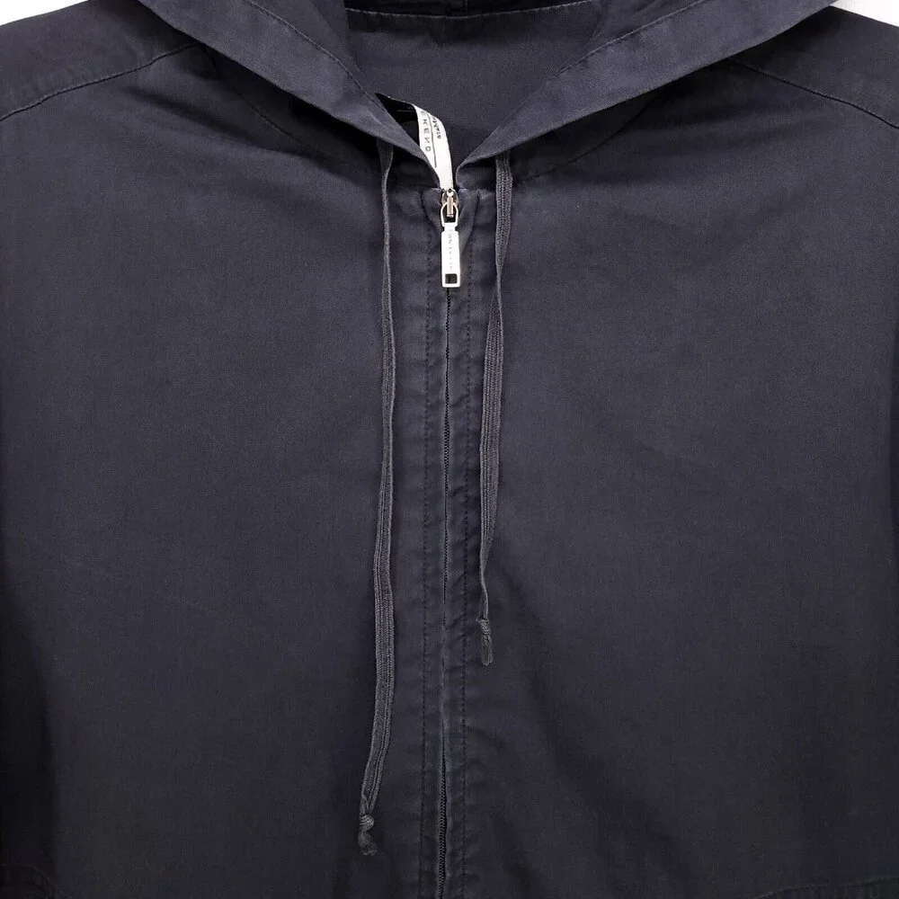 Weekend Max Mara Full Zip Hoodie Jacket Size 12 Black Pockets Drawstring - Picture 6 of 15